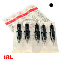 Black 1RL Permanent Makeup Needles Round Liner Tattoo Needle Supply 10PCS